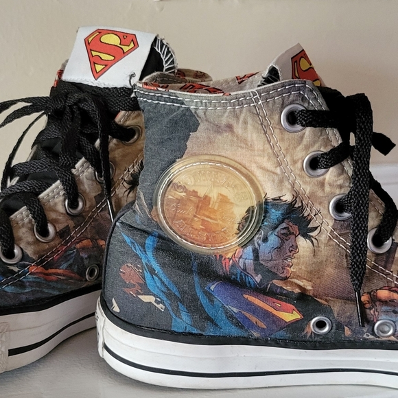 Converse Chuck Taylor All Star Superman DC Comics Hi Top Sneaker Men Size 6 - Picture 2 of 10